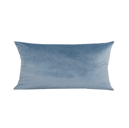 Luxe Velvet Cushion - Misty Blue
