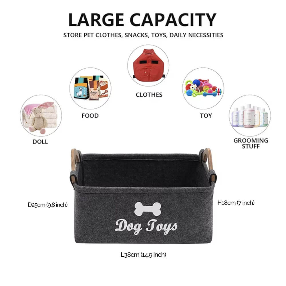 Dog Toy Storage Caddy - 2 Colours