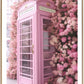 Pink London Phone Box Art Print