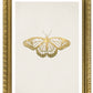 Single Gold Schmetterling Kunstdruck