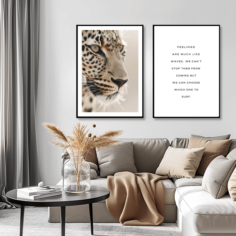 Beautiful Leopard Art Print - 2 Colours