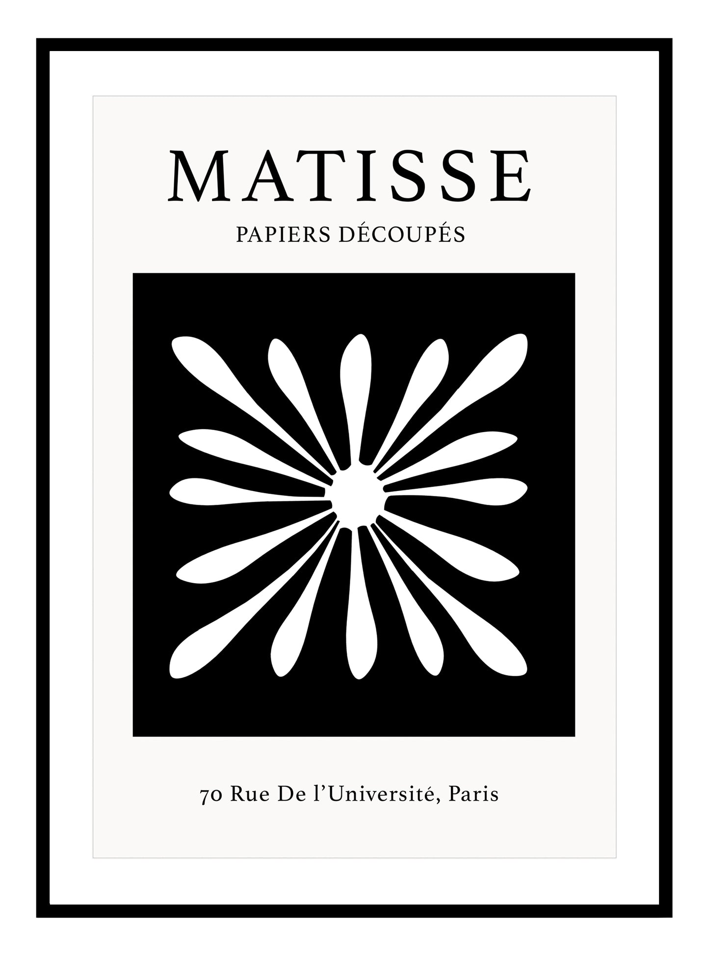 Matisse Flower Art Print - 4 Colours