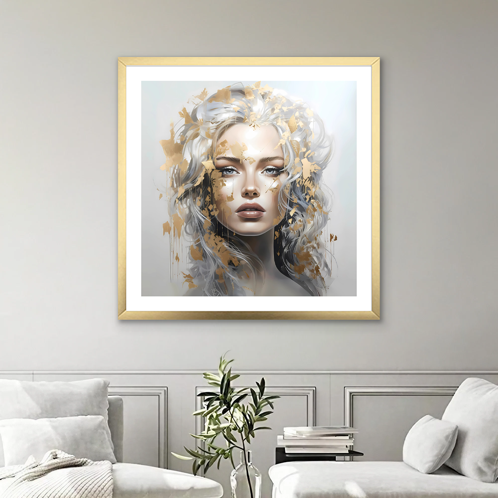 Golden Girl (A) Impressão de arte abstrata