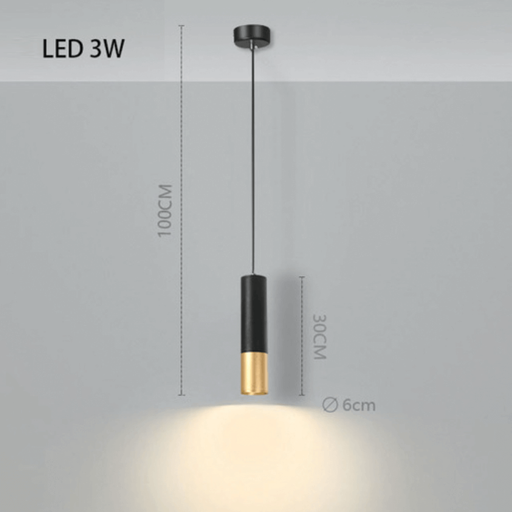 Lampe à suspension lustre minimaliste