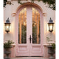 Vaaleanpunainen Parisian Door Art Print