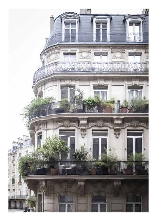 Franske balkonger kunsttrykk