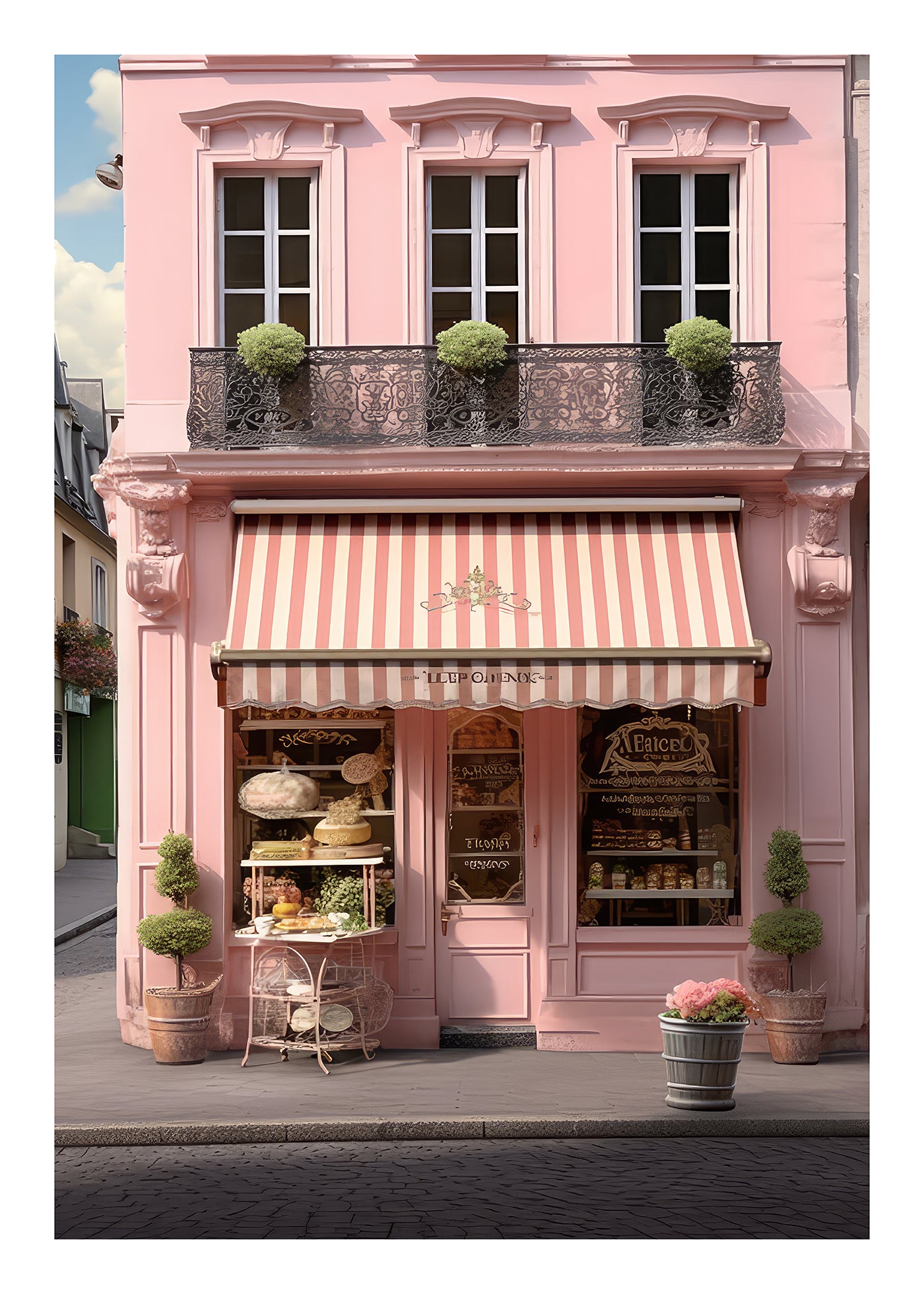 Stampa d'arte della pasticceria di Parigi