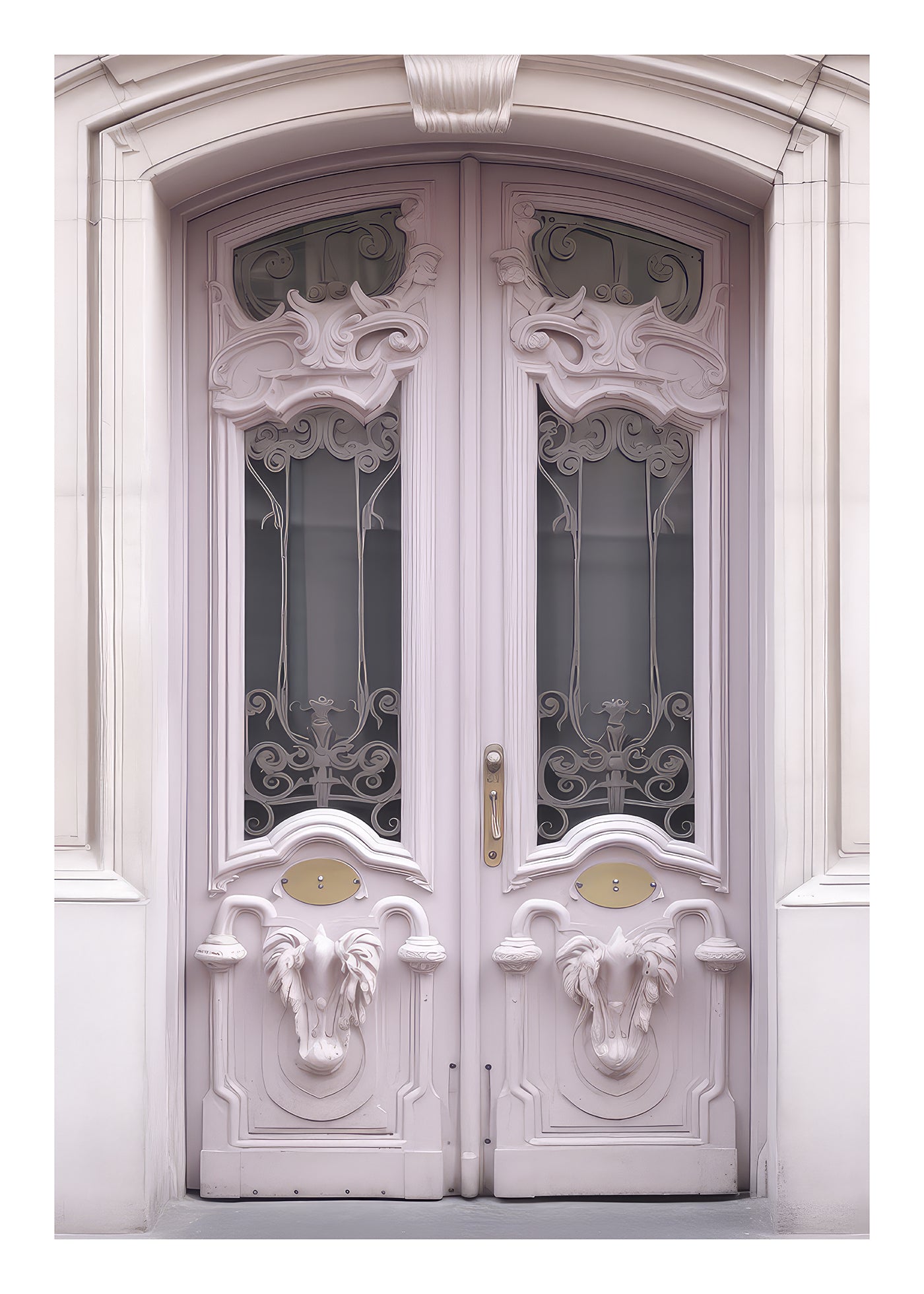 Pastelli pariisilaisen oven taidevedos