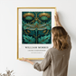 Inspirado en William Morris, Firmado - Estampado de Colibríes