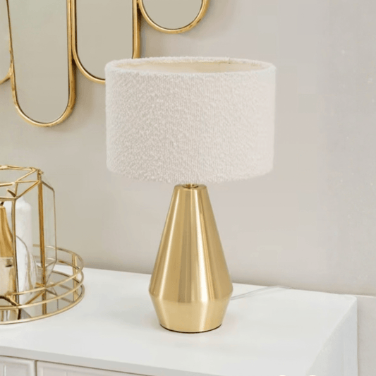 Zara Bouclé Touch Table Lamp