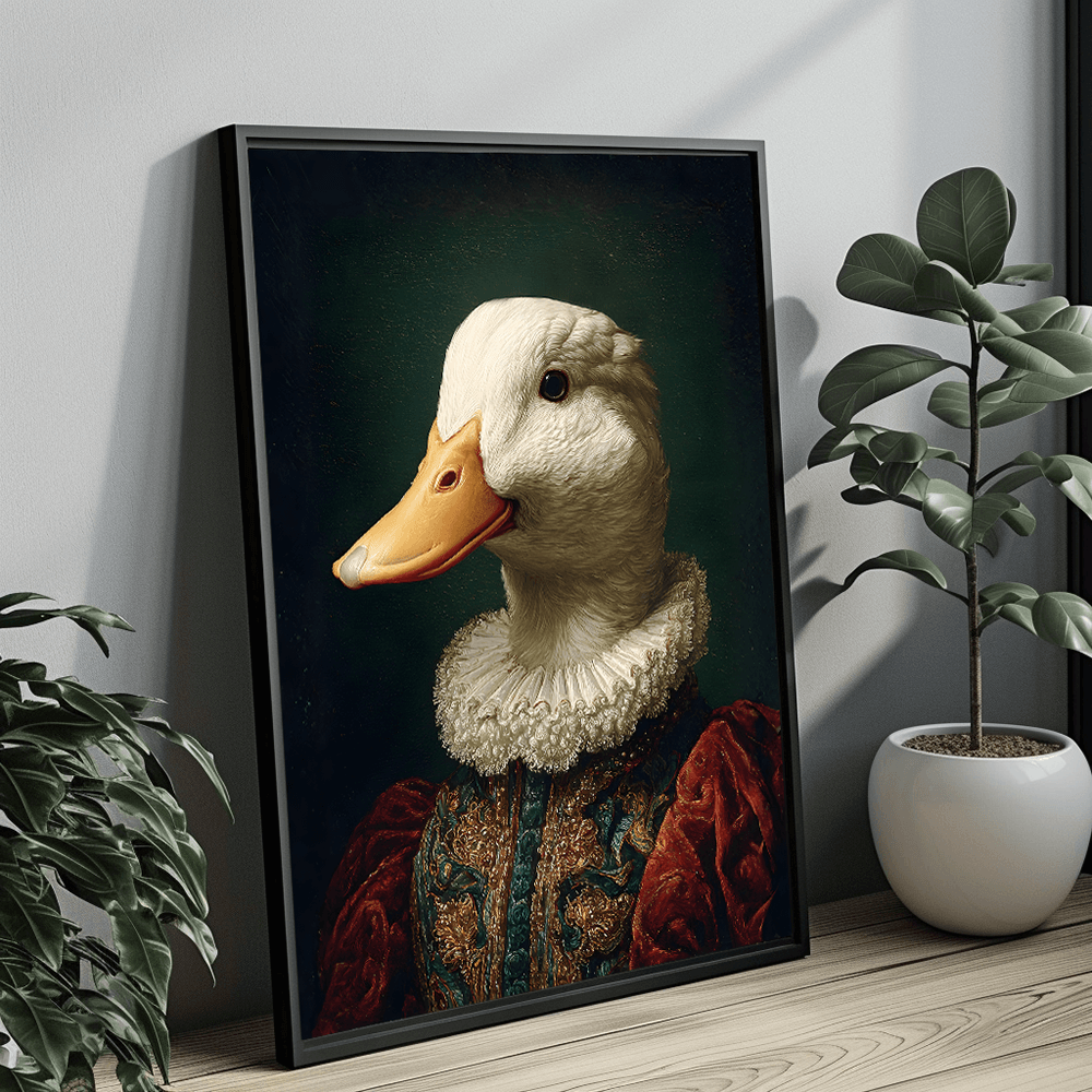 Vintage Duck Portrait – Renaissance Art Print