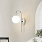 Chrome Globe Wall Light