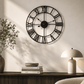 Modern Black Skeleton Wall Clock - 3 Colour Options