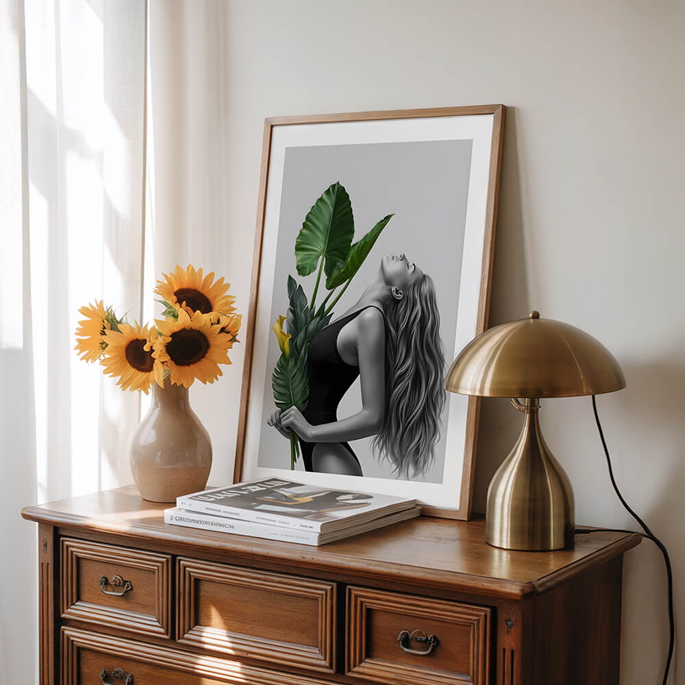 Botanical Girl (A) Art Print