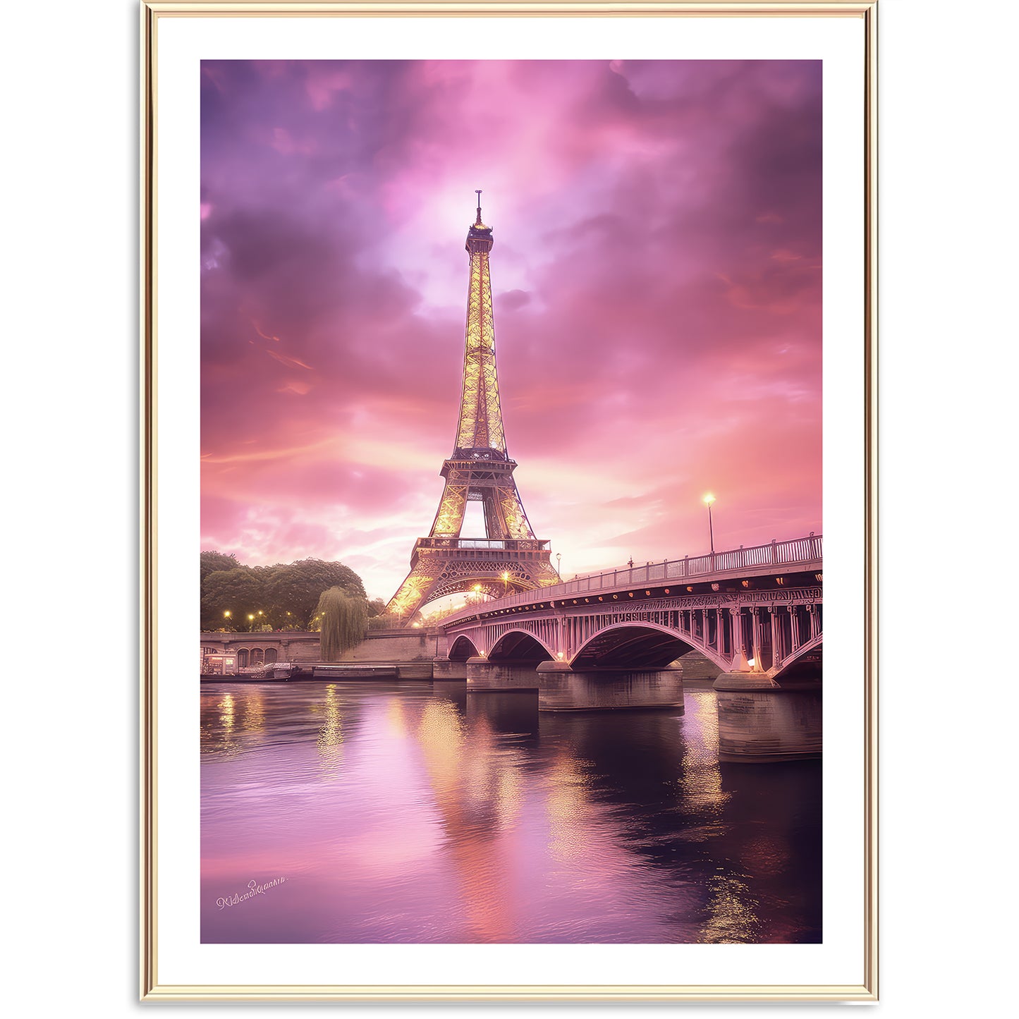 Paris by Night Art Print