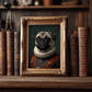 Vintage Pug Dog Portrait – Renaissance Art Print