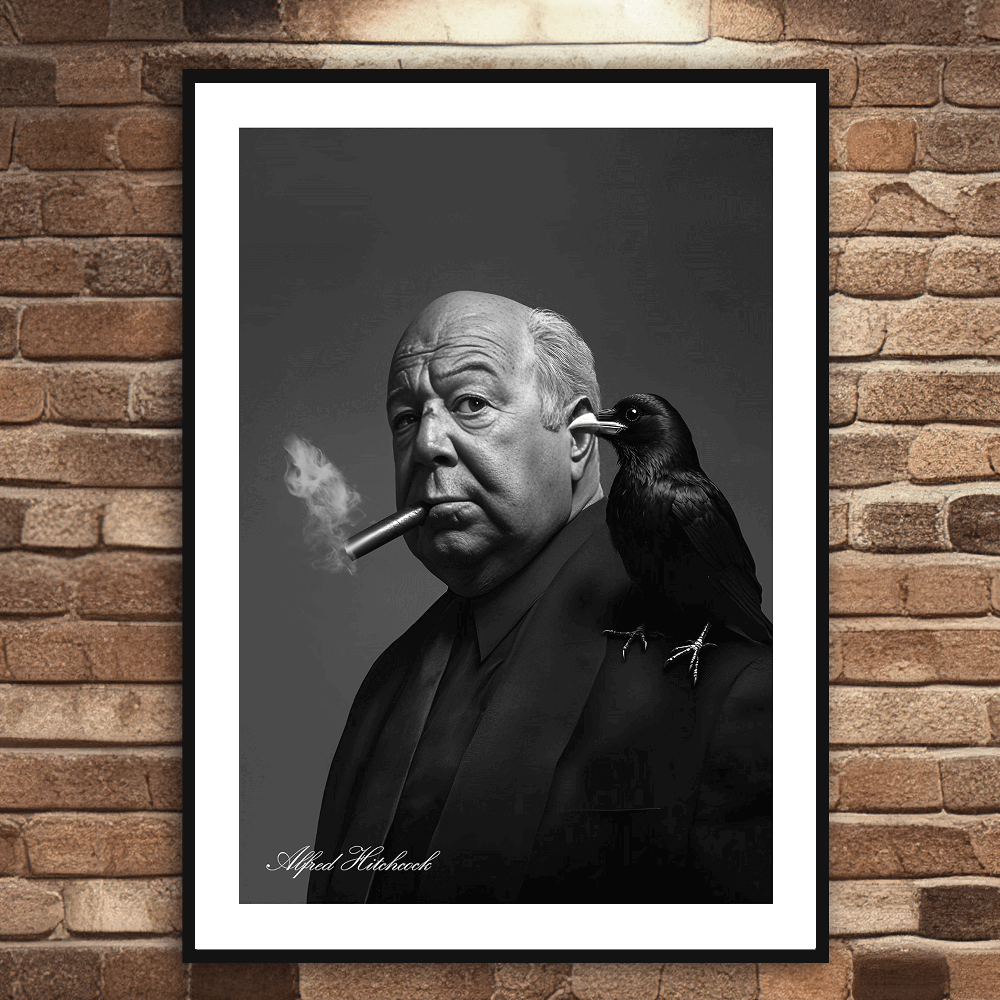 Alfred Hitchcock Art Print