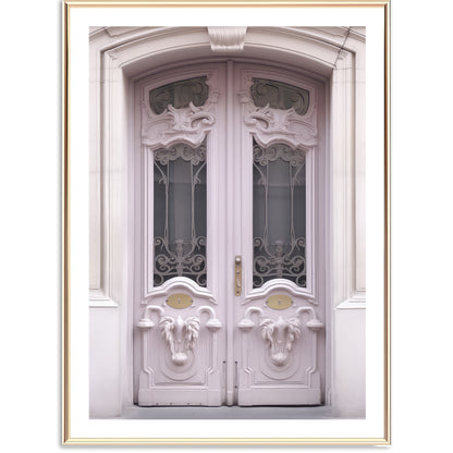 Pastel Parisian Door Art Print