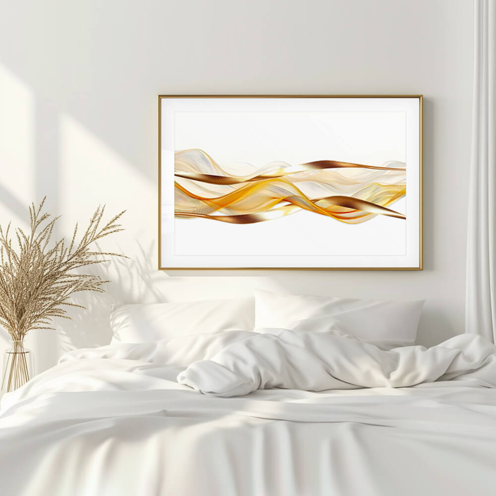 Zäitgenëssesch Gold Formen Art Print