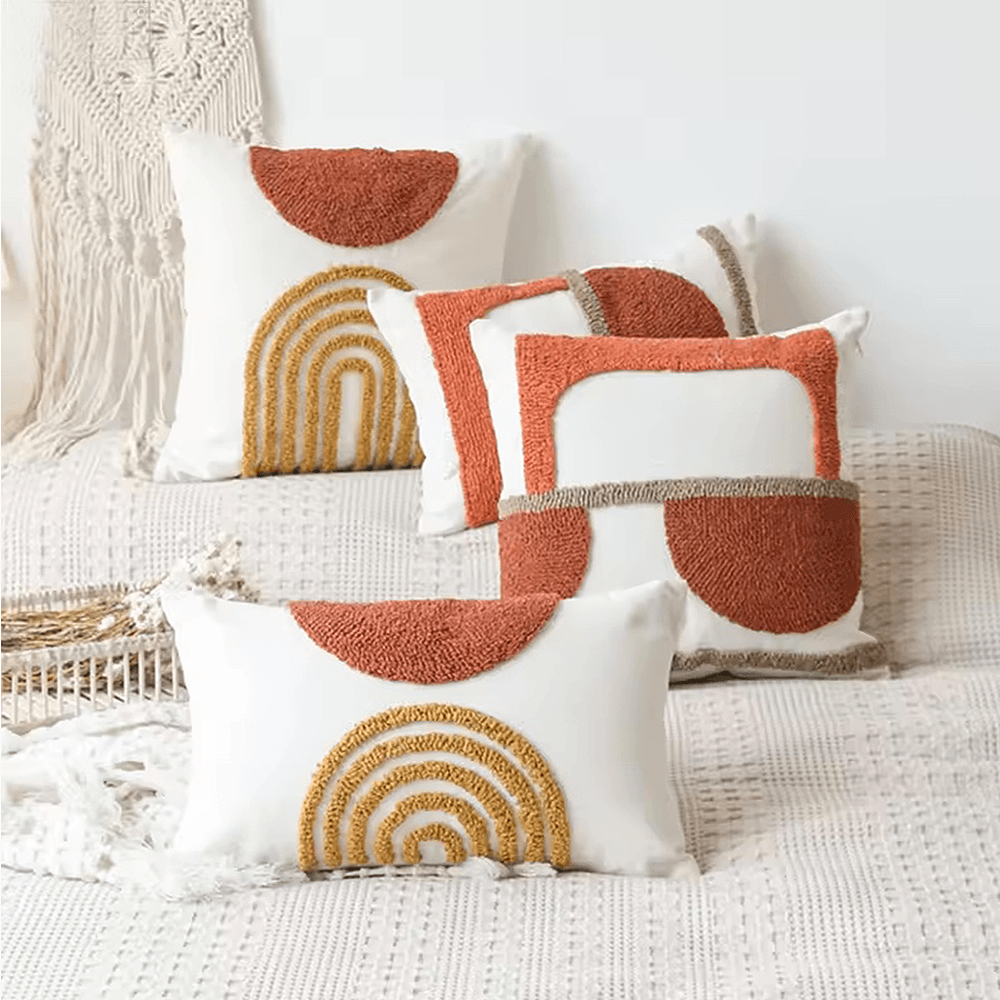 Getuftete Boho-Kissen