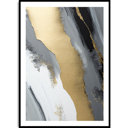 Minimalist Gold (1) Abstract Art Print