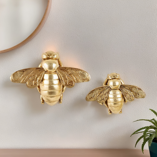 Golden Bee Wall Decor