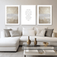 Beige Crystal Abstract (B) Art Print