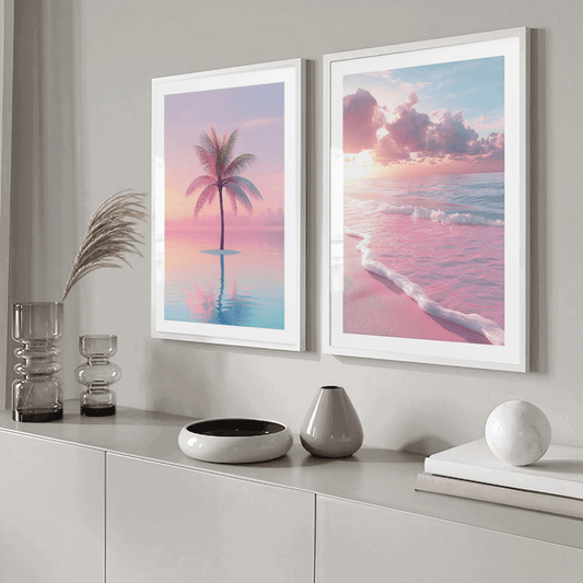 Pastel Beach Art Print