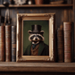 Vintage Raccoon Portrait – Renaissance Art Print