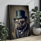 Vintage Winston Bull Dog Portrait – Renaissance Art Print