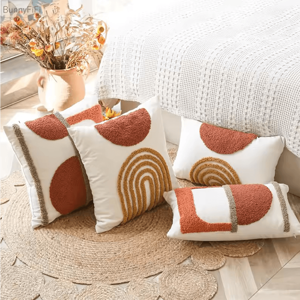 Getuftete Boho-Kissen