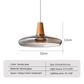 Nordic Glass & Wood Pendant Light