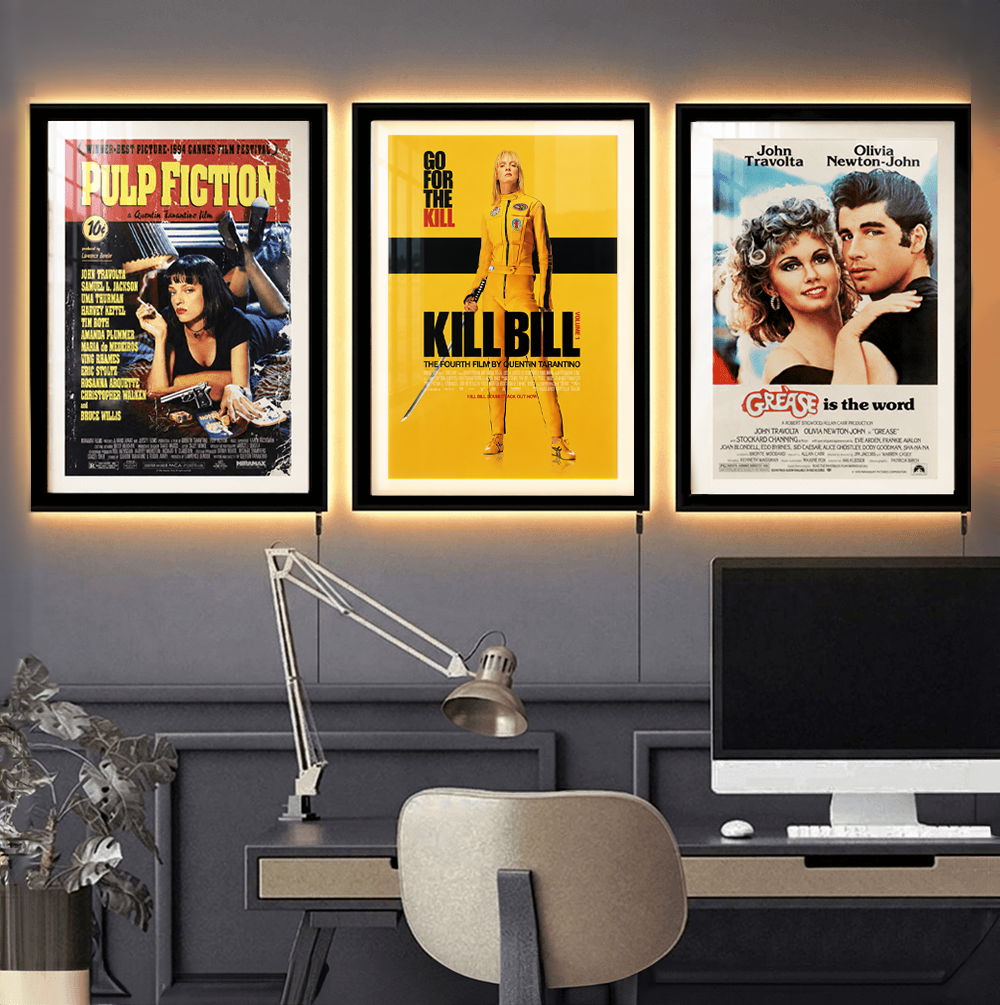 Kill Bill - Vol 1 - Seni Bingkai Film dengan Lampu LED Belakang