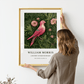 William Morris Inspired, Signed - Pink Flamingo Print