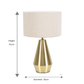 Zara Bouclé Touch-bordlampe
