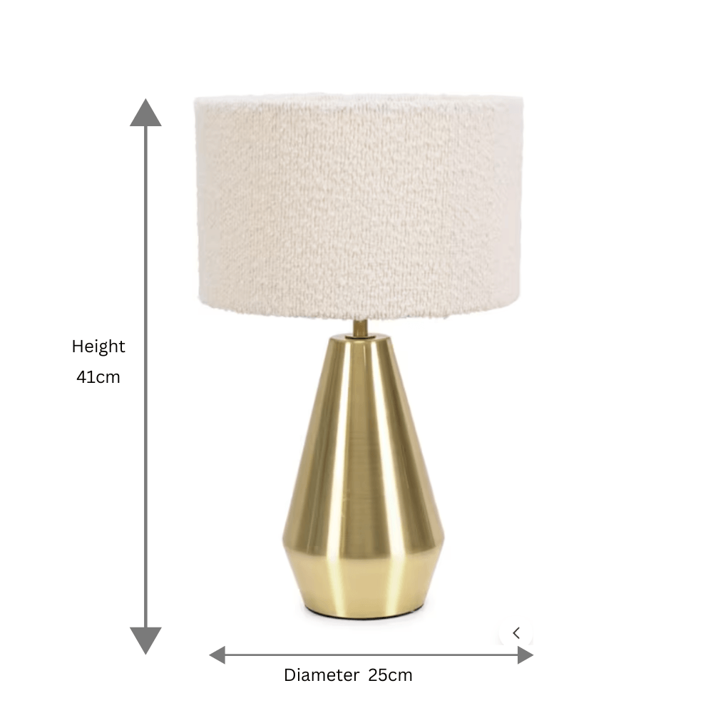 Zara Bouclé Touch-bordlampe