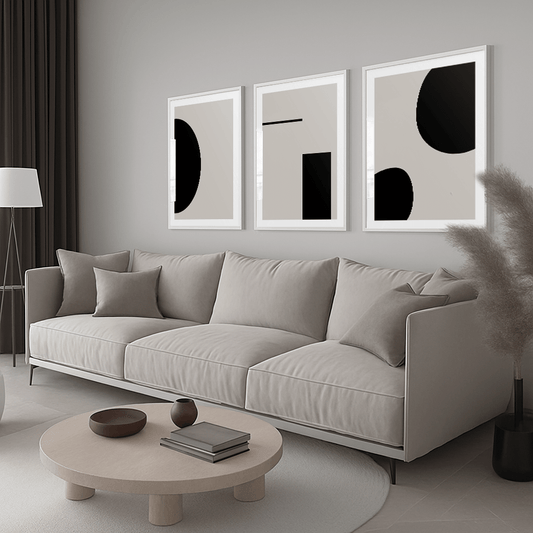 Contempo gull kunsttrykk (B)