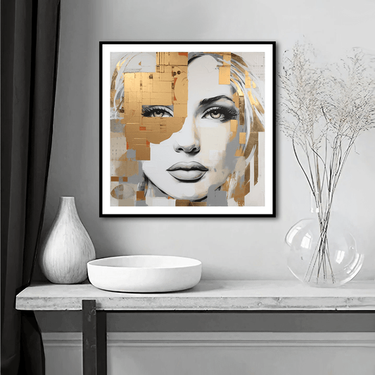 Golden Girl (E) Abstract Art Print