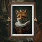 Vintage Fox Portrait – Renaissance Art Print