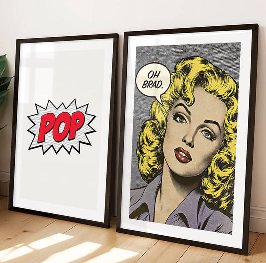 Oh Brad - Pop Art Print
