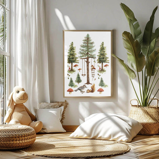 Enchanted Forest, Nursery Art Print