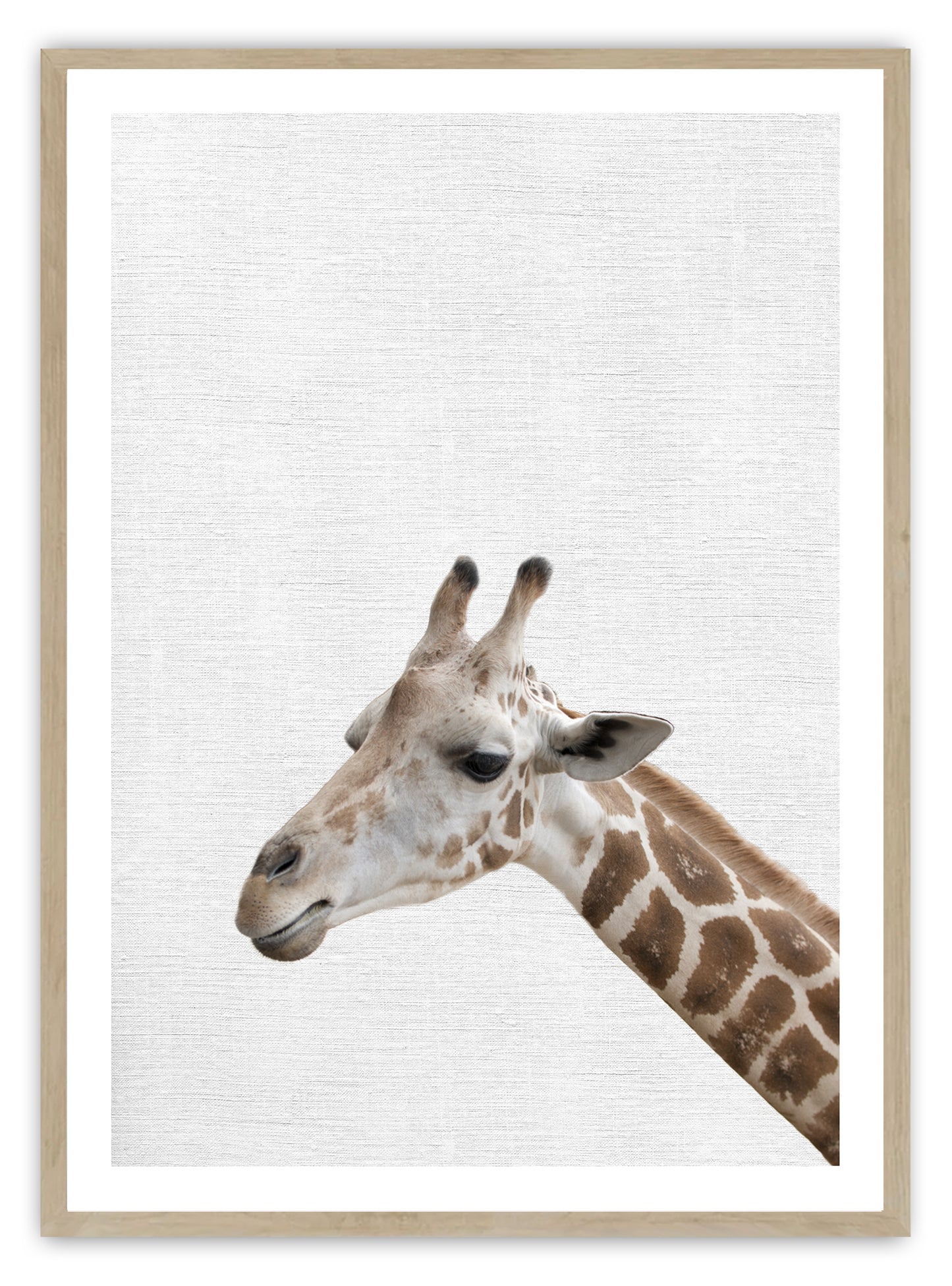 Bebé jirafa Lámina artística