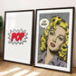 POP Text - Pop Art Print - Horizontal or Vertical