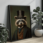 Vintage Raccoon Portrait – Renaissance Art Print