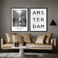 Amsterdam Typography Art Print