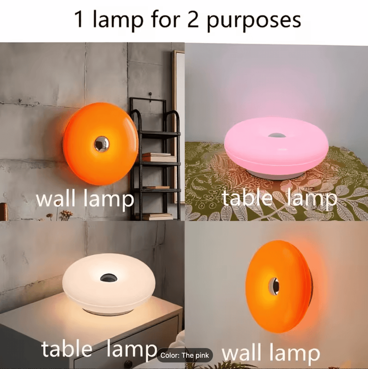 Donut USB Table Lamp - 3 Colours