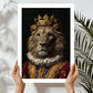 Vintage Lion Portrait – Renaissance Art Print