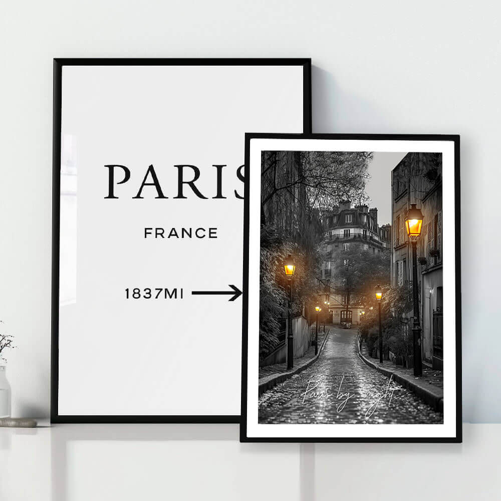 Paris, Night Art Print