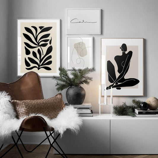 Abstract Leaves Art Print