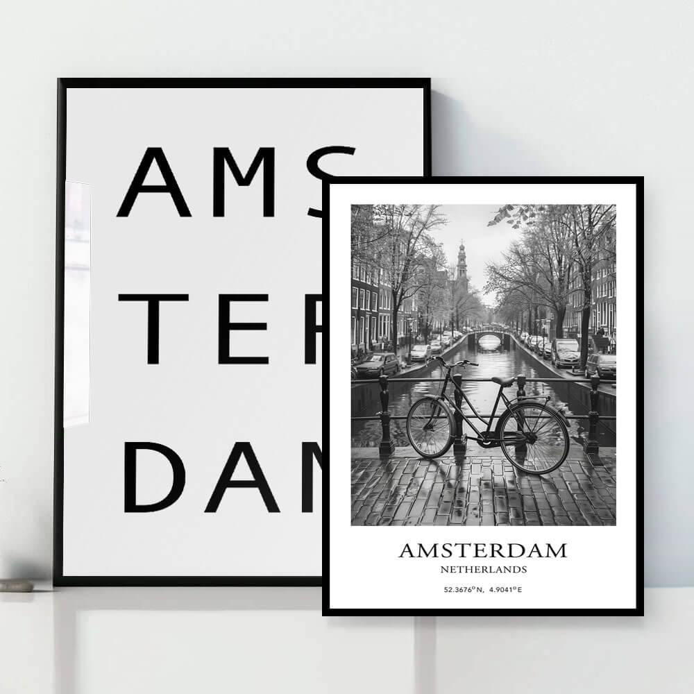 Amsterdam Typography Art Print